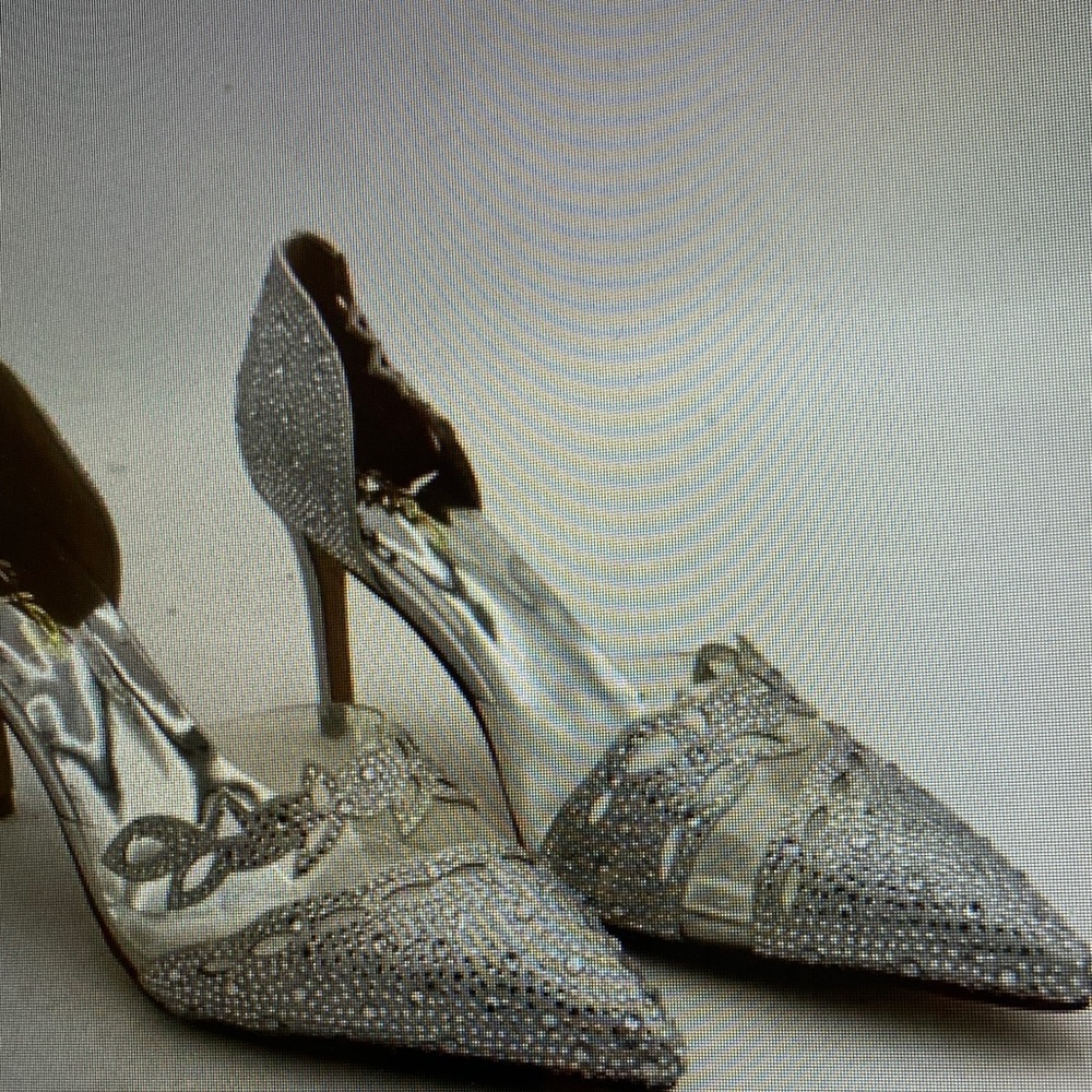 XYD Silver Embellished Women's Heels